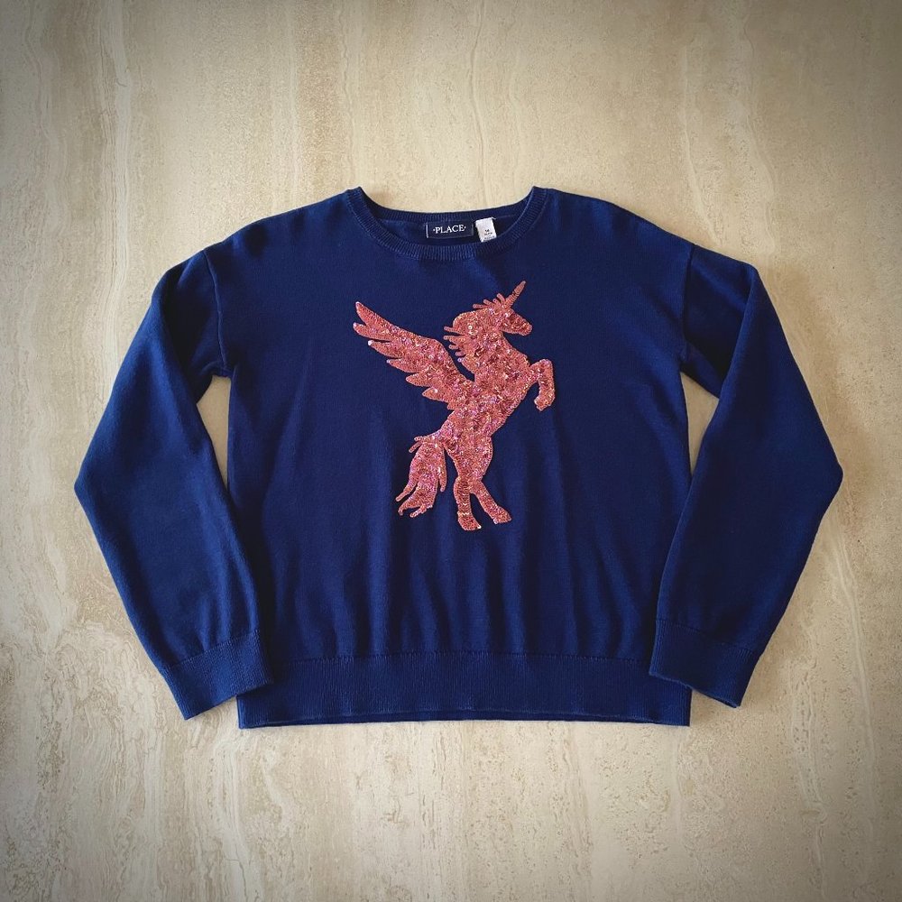 Navy Unicorn Sweater